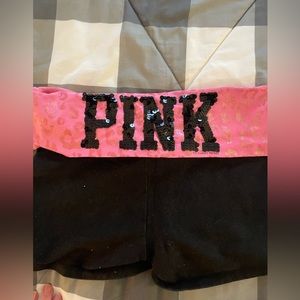 Victoria’s Secret pink Sequin Shorts
